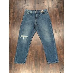 Express‎ Womens 10R 32x27 Tapered Ankle High Rise Ripped Medium Wash New